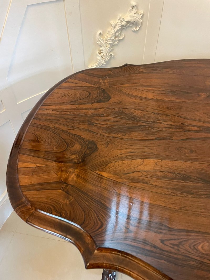 Outstanding Quality Large Antique Victorian Rosewood Centre/Dining Table - Image 6